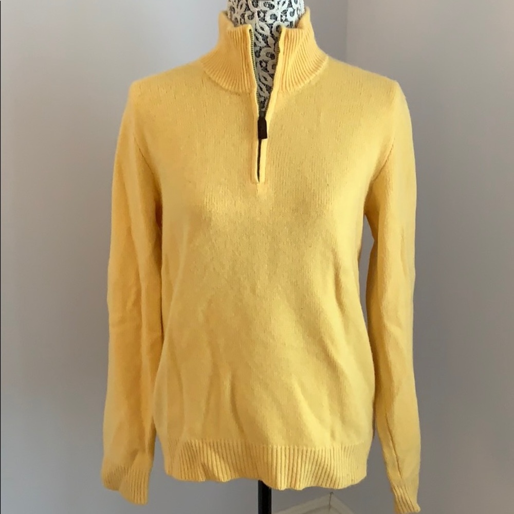 Ralph Lauren Polo yellow cashmere sweater